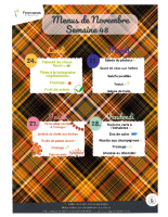 Lundi 24 au 28 novembre