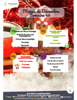 Menu de décembre semaine 49
