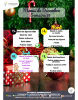Menu de décembre semaine 51