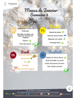 Menu semaine 5