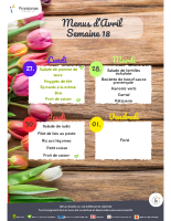FRONTONAS Menus Avril S18
